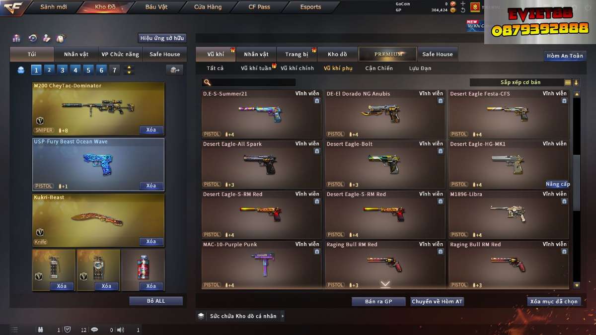 shop acc cf uy tin gia re